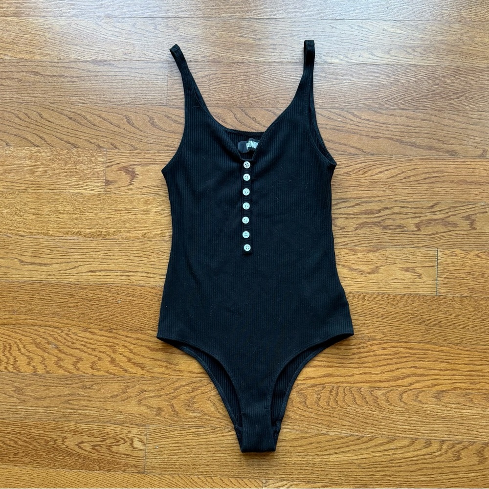 Worn once reformation black bodysuit